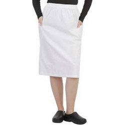 Women's Scrub Skirt with Cargo Pockets and Elastic Waist